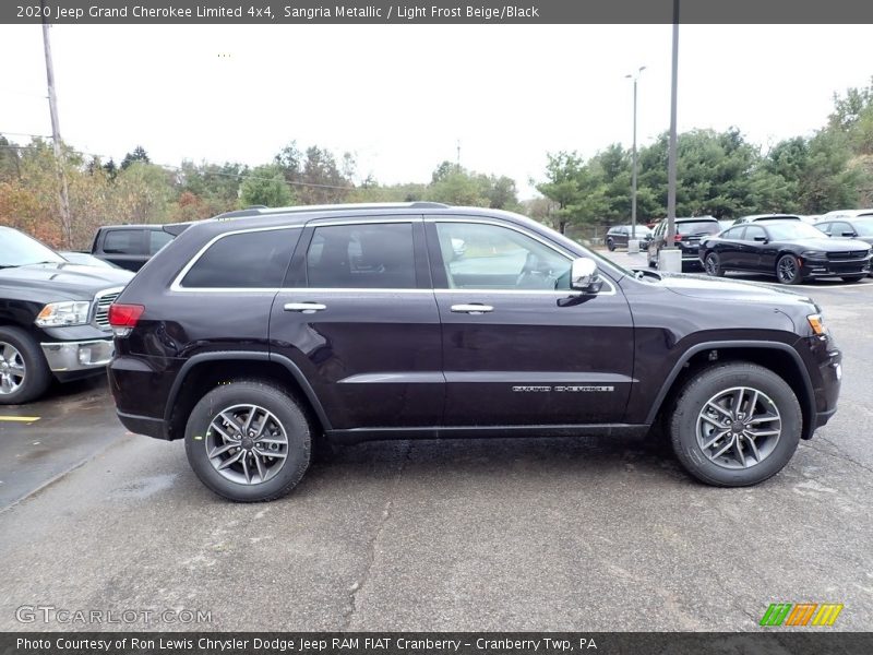 Sangria Metallic / Light Frost Beige/Black 2020 Jeep Grand Cherokee Limited 4x4