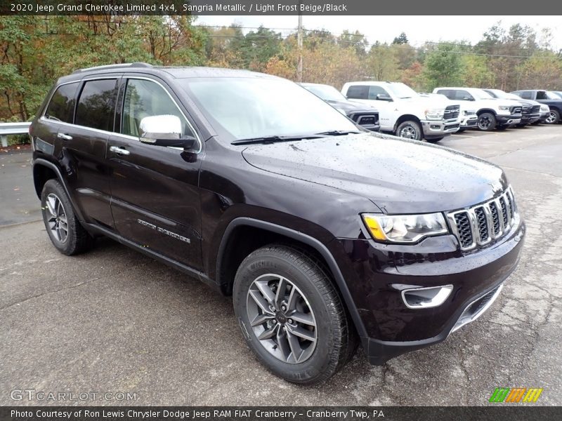 Sangria Metallic / Light Frost Beige/Black 2020 Jeep Grand Cherokee Limited 4x4