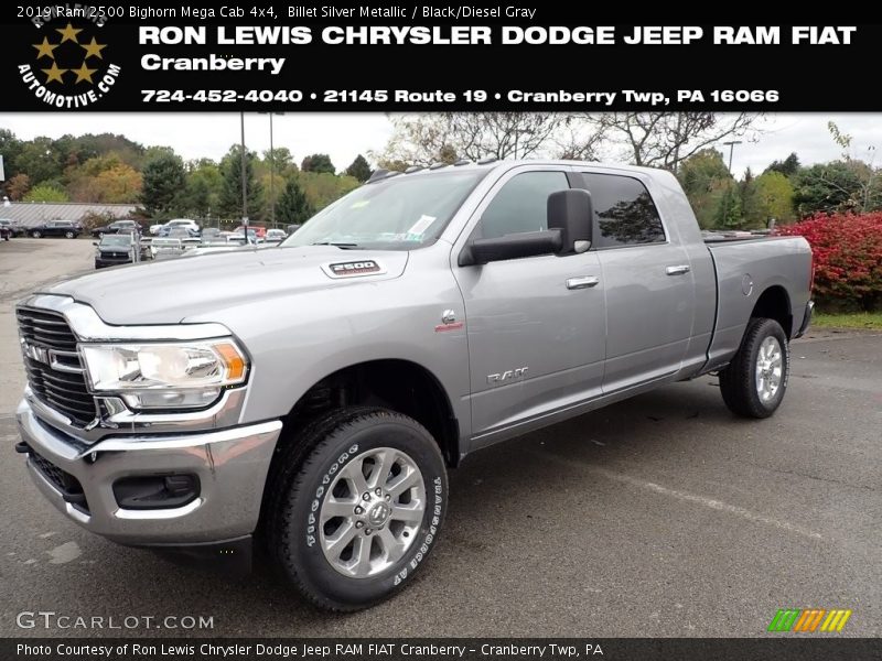 Billet Silver Metallic / Black/Diesel Gray 2019 Ram 2500 Bighorn Mega Cab 4x4