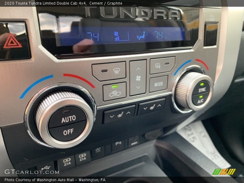Controls of 2020 Tundra Limited Double Cab 4x4