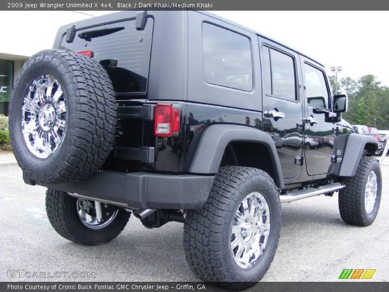 Black / Dark Khaki/Medium Khaki 2009 Jeep Wrangler Unlimited X 4x4