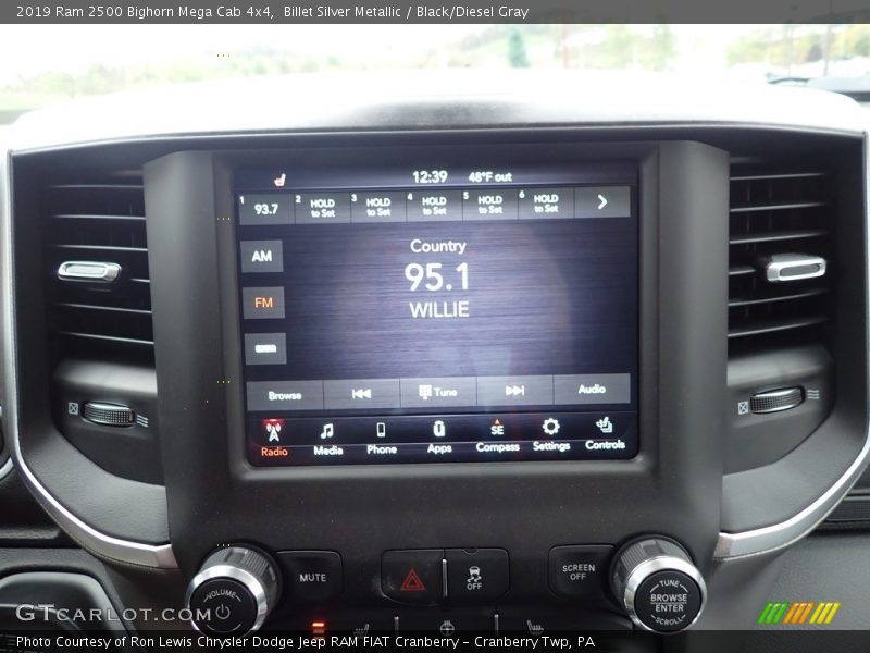 Billet Silver Metallic / Black/Diesel Gray 2019 Ram 2500 Bighorn Mega Cab 4x4