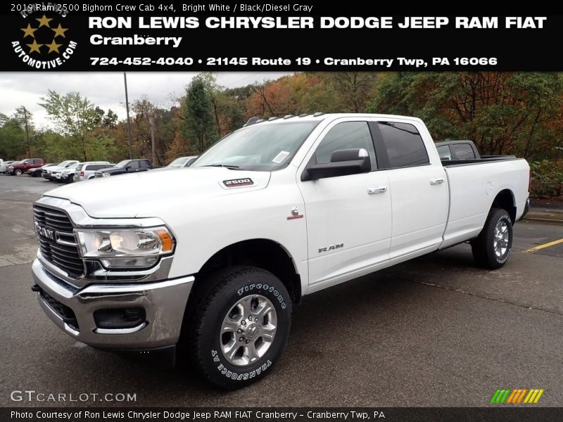 Bright White / Black/Diesel Gray 2019 Ram 2500 Bighorn Crew Cab 4x4