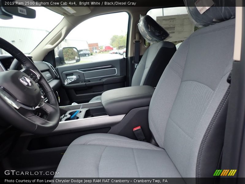 Bright White / Black/Diesel Gray 2019 Ram 2500 Bighorn Crew Cab 4x4