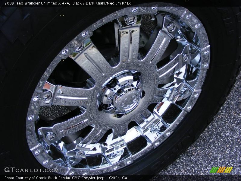 Black / Dark Khaki/Medium Khaki 2009 Jeep Wrangler Unlimited X 4x4