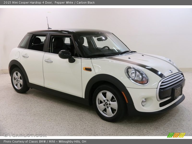 Pepper White / Carbon Black 2015 Mini Cooper Hardtop 4 Door