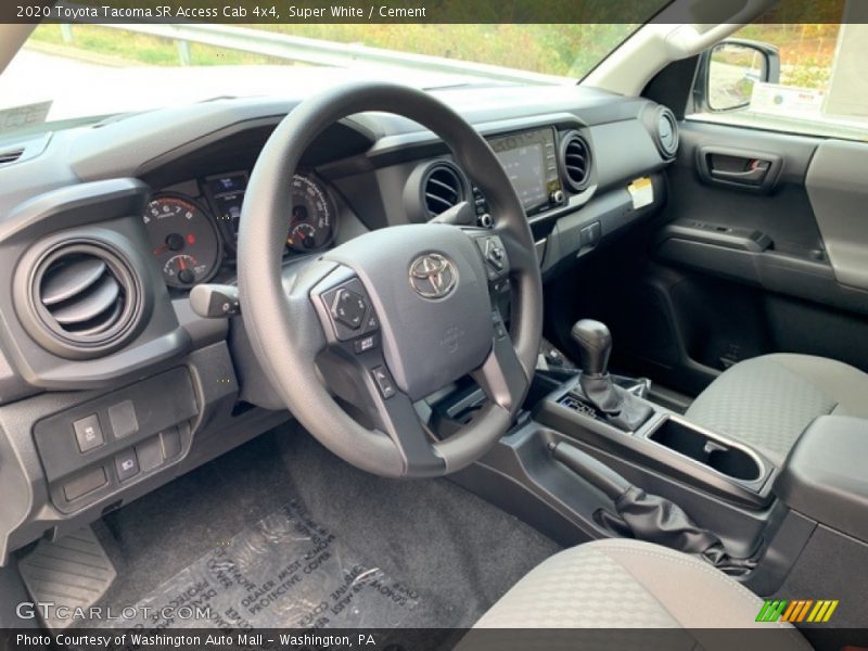  2020 Tacoma SR Access Cab 4x4 Cement Interior