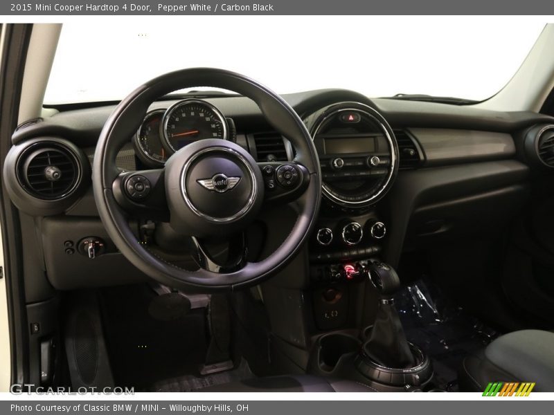 Pepper White / Carbon Black 2015 Mini Cooper Hardtop 4 Door