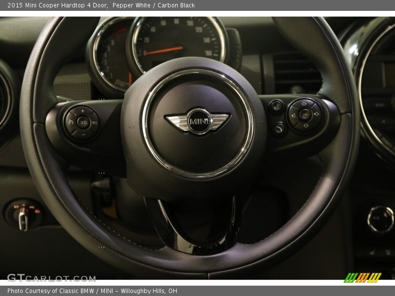 Pepper White / Carbon Black 2015 Mini Cooper Hardtop 4 Door