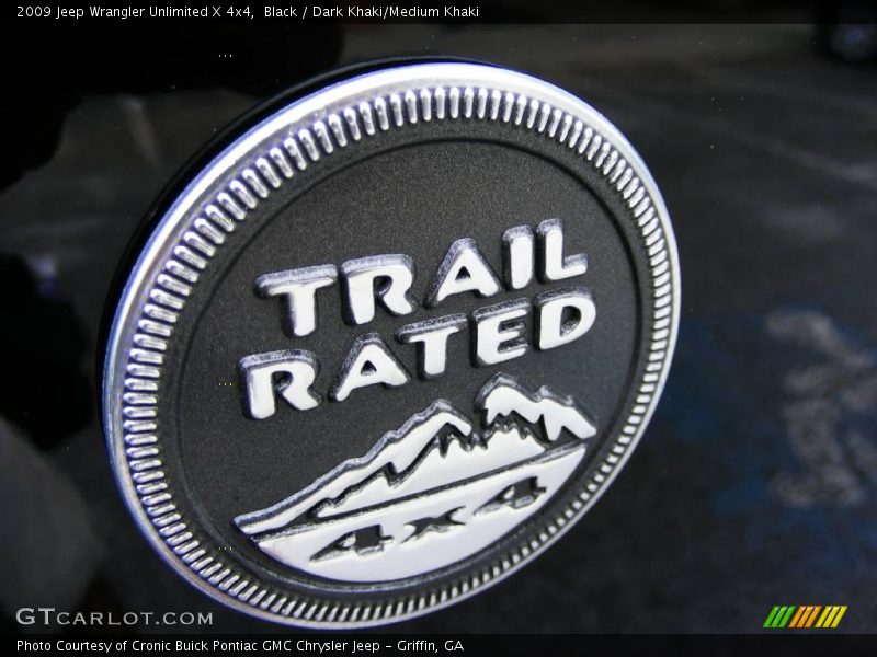 Black / Dark Khaki/Medium Khaki 2009 Jeep Wrangler Unlimited X 4x4