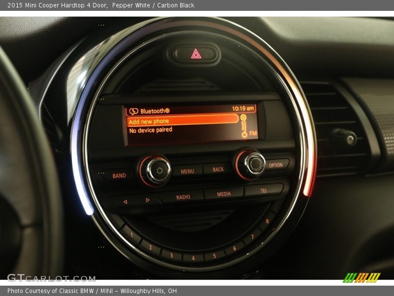 Pepper White / Carbon Black 2015 Mini Cooper Hardtop 4 Door