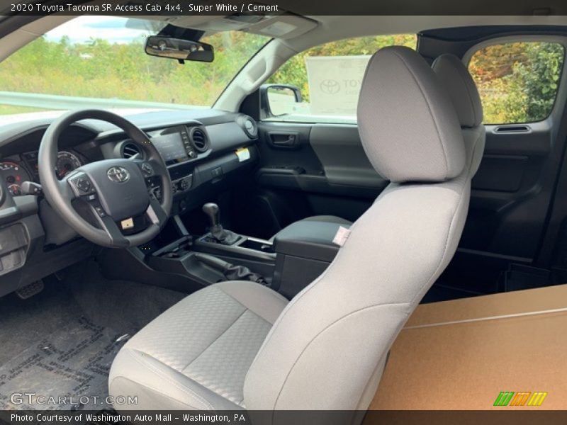 Front Seat of 2020 Tacoma SR Access Cab 4x4