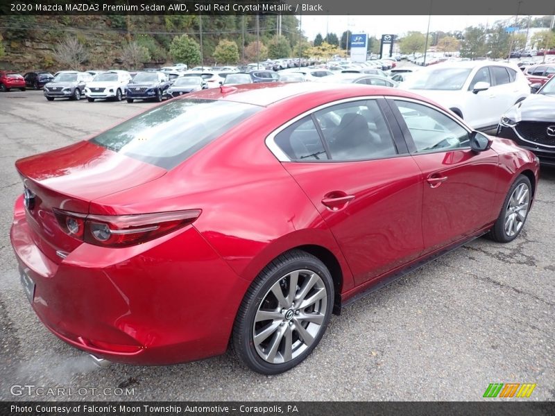 Soul Red Crystal Metallic / Black 2020 Mazda MAZDA3 Premium Sedan AWD