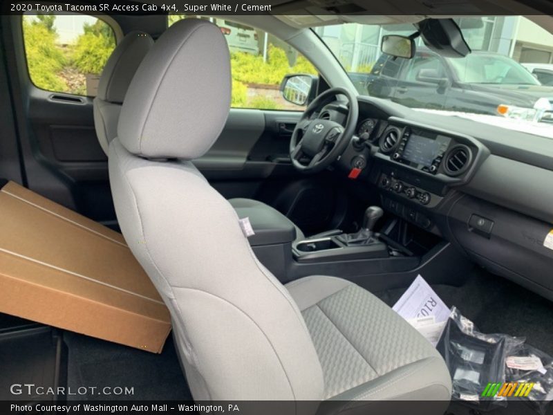 Super White / Cement 2020 Toyota Tacoma SR Access Cab 4x4