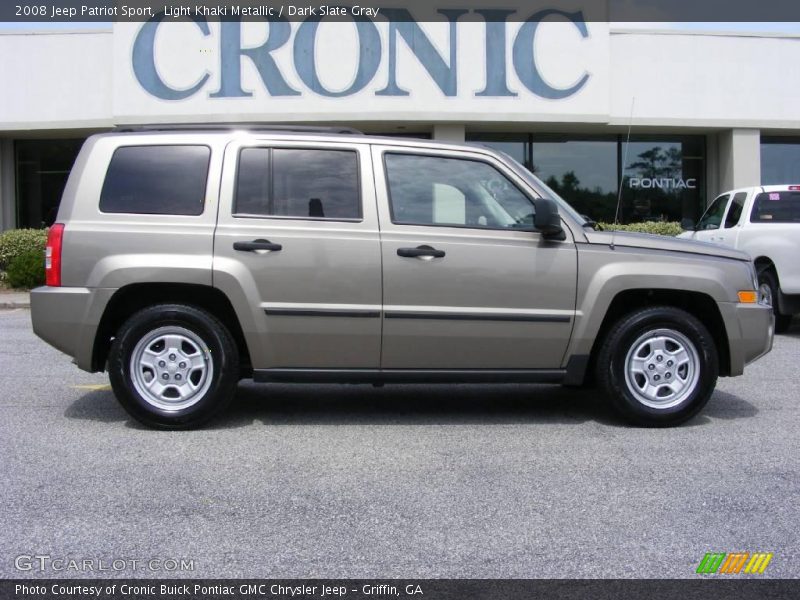 Light Khaki Metallic / Dark Slate Gray 2008 Jeep Patriot Sport