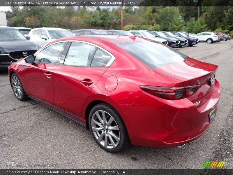 Soul Red Crystal Metallic / Black 2020 Mazda MAZDA3 Premium Sedan AWD