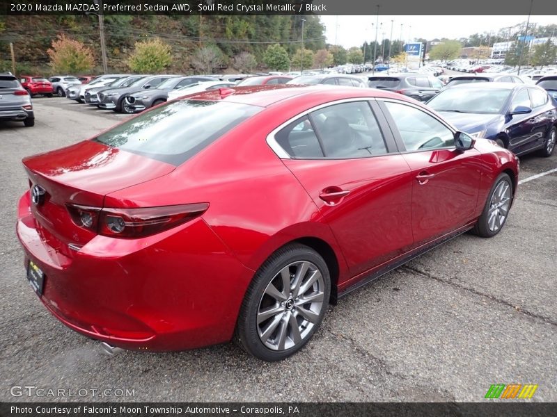 Soul Red Crystal Metallic / Black 2020 Mazda MAZDA3 Preferred Sedan AWD