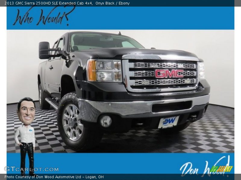 Onyx Black / Ebony 2013 GMC Sierra 2500HD SLE Extended Cab 4x4
