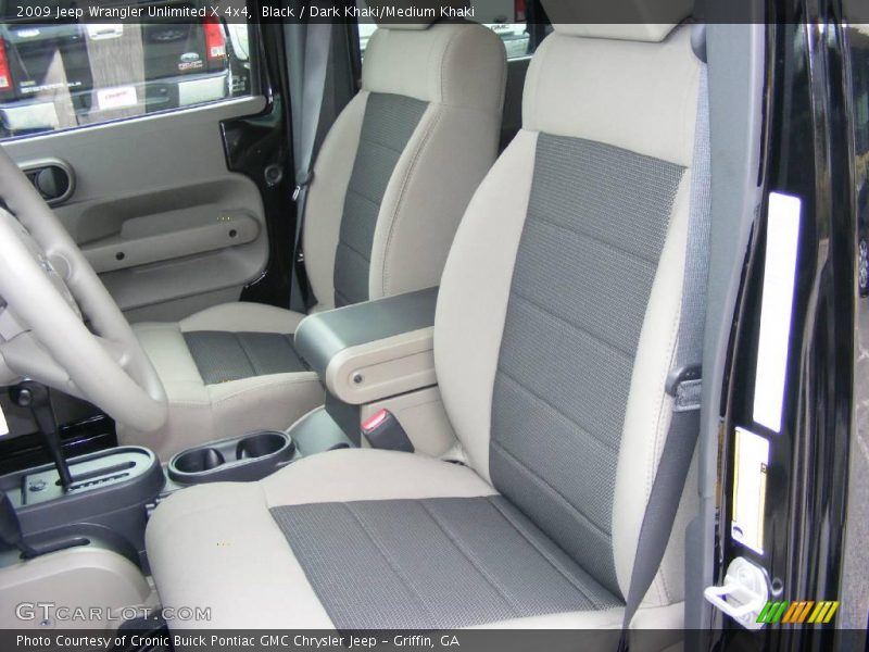 Black / Dark Khaki/Medium Khaki 2009 Jeep Wrangler Unlimited X 4x4