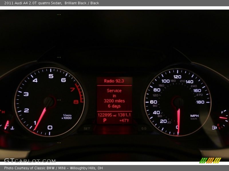 Brilliant Black / Black 2011 Audi A4 2.0T quattro Sedan