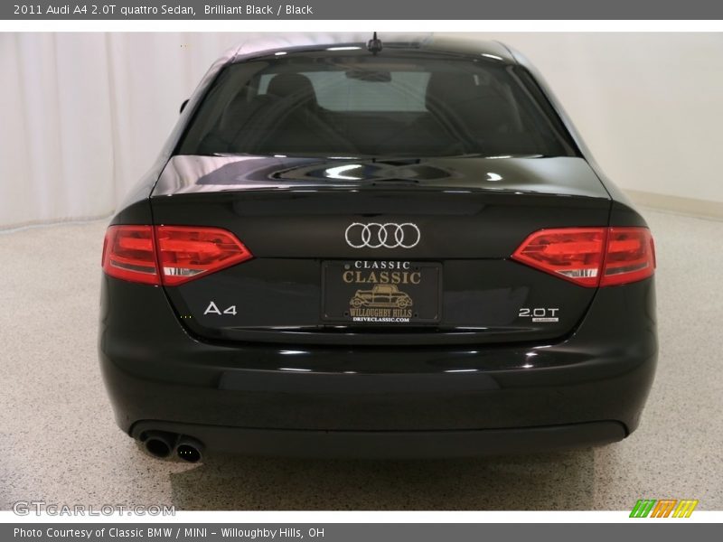 Brilliant Black / Black 2011 Audi A4 2.0T quattro Sedan