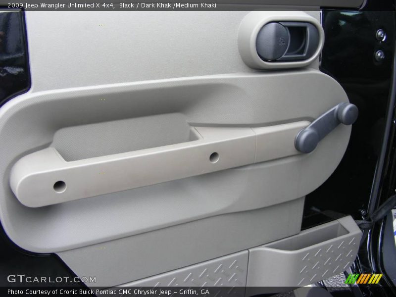 Black / Dark Khaki/Medium Khaki 2009 Jeep Wrangler Unlimited X 4x4