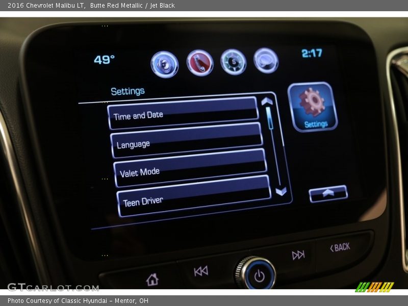Butte Red Metallic / Jet Black 2016 Chevrolet Malibu LT