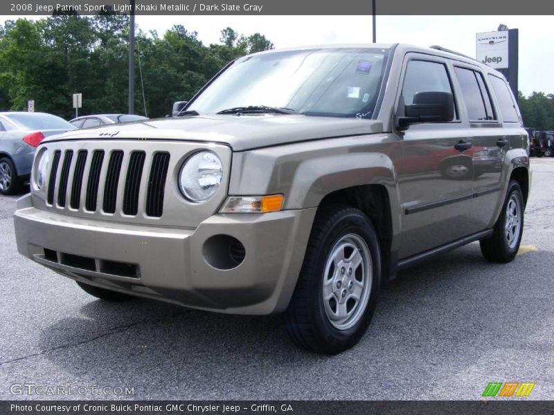 Light Khaki Metallic / Dark Slate Gray 2008 Jeep Patriot Sport