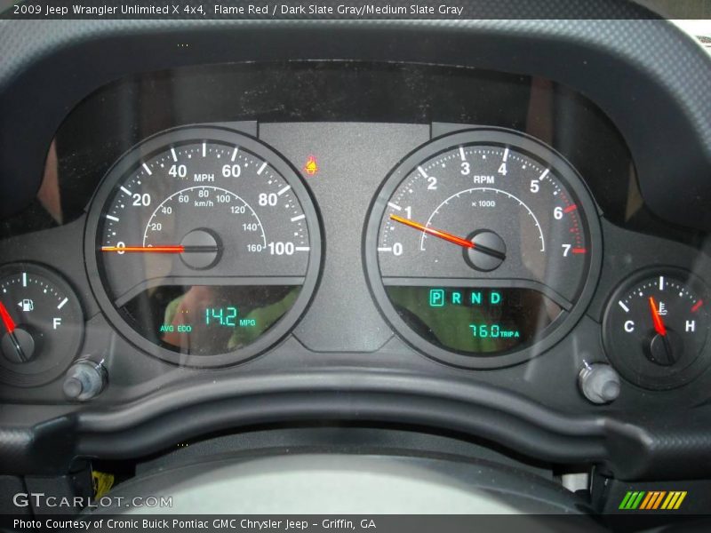 Flame Red / Dark Slate Gray/Medium Slate Gray 2009 Jeep Wrangler Unlimited X 4x4