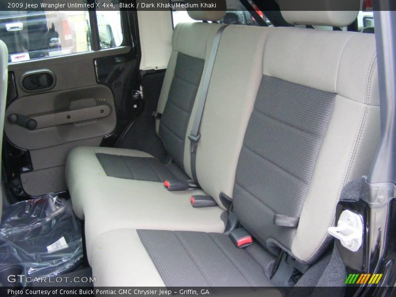 Black / Dark Khaki/Medium Khaki 2009 Jeep Wrangler Unlimited X 4x4