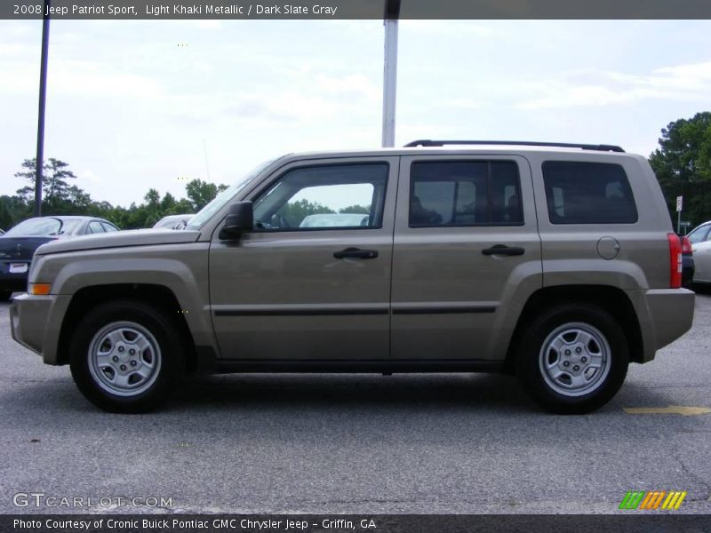 Light Khaki Metallic / Dark Slate Gray 2008 Jeep Patriot Sport