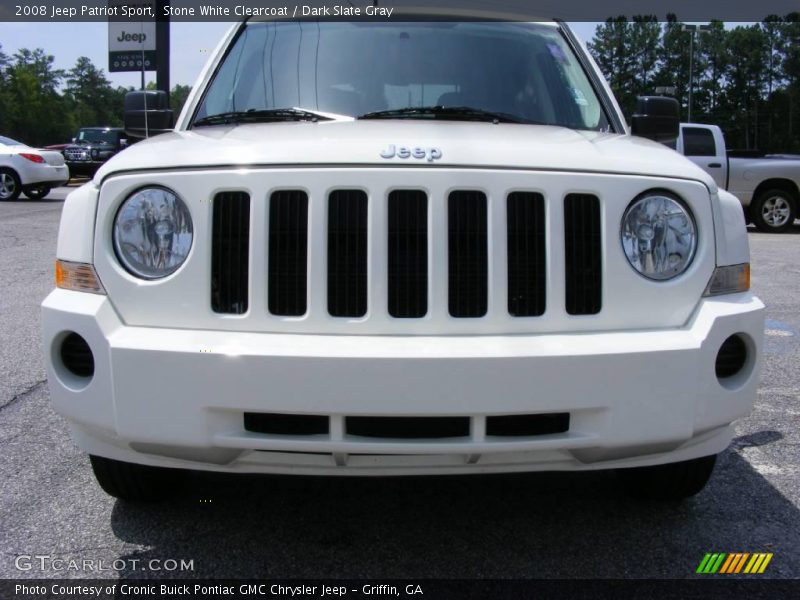 Stone White Clearcoat / Dark Slate Gray 2008 Jeep Patriot Sport