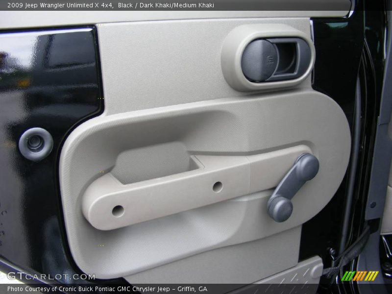 Black / Dark Khaki/Medium Khaki 2009 Jeep Wrangler Unlimited X 4x4