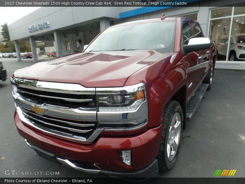 Siren Red Tintcoat / High Country Saddle 2017 Chevrolet Silverado 1500 High Country Crew Cab 4x4