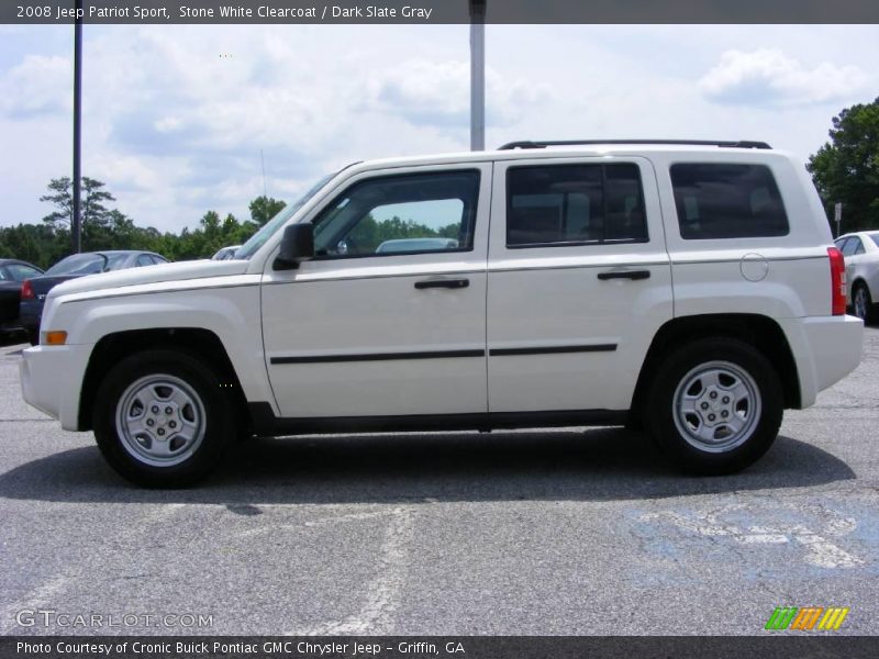 Stone White Clearcoat / Dark Slate Gray 2008 Jeep Patriot Sport