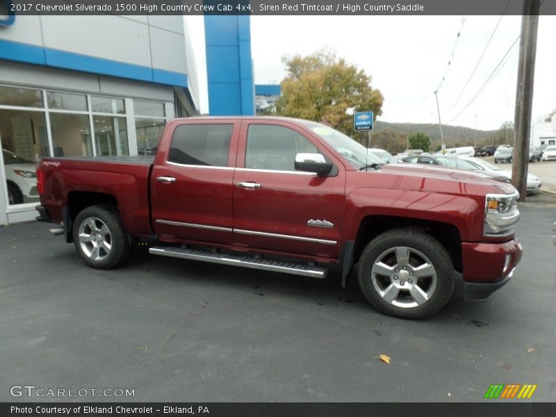 Siren Red Tintcoat / High Country Saddle 2017 Chevrolet Silverado 1500 High Country Crew Cab 4x4