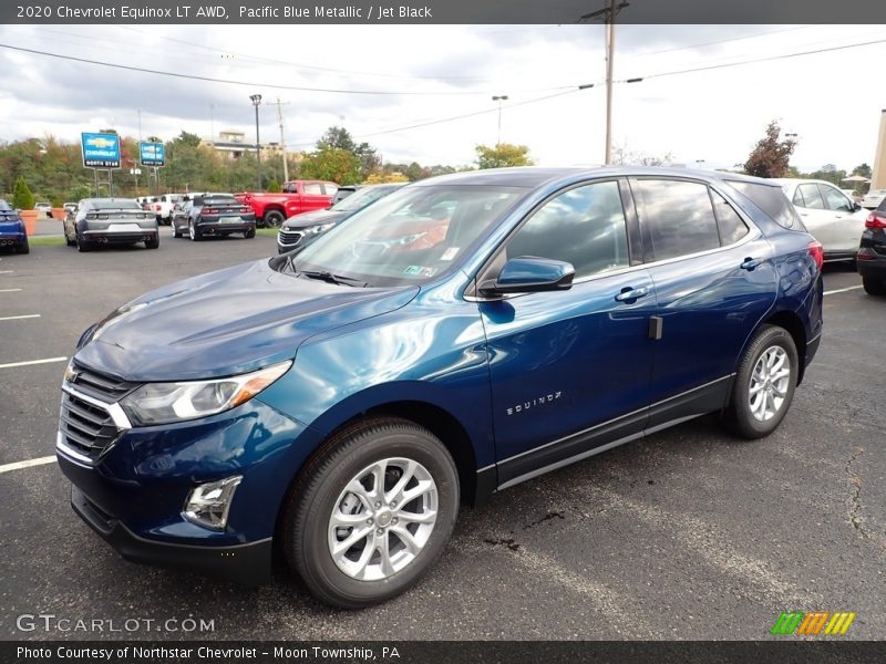 Pacific Blue Metallic / Jet Black 2020 Chevrolet Equinox LT AWD