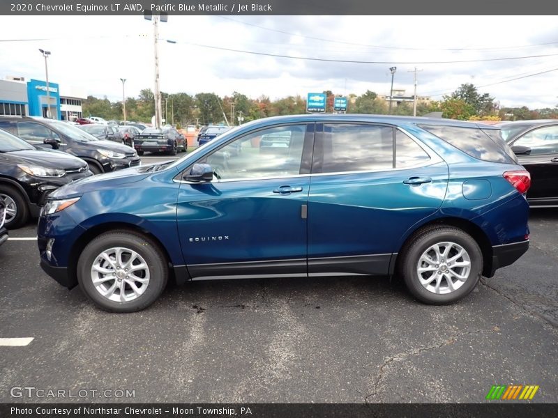Pacific Blue Metallic / Jet Black 2020 Chevrolet Equinox LT AWD