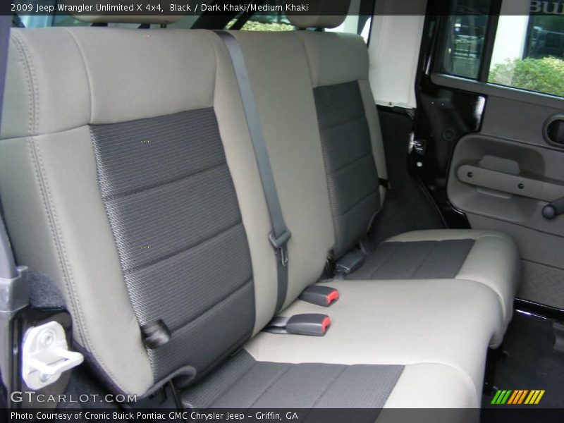 Black / Dark Khaki/Medium Khaki 2009 Jeep Wrangler Unlimited X 4x4