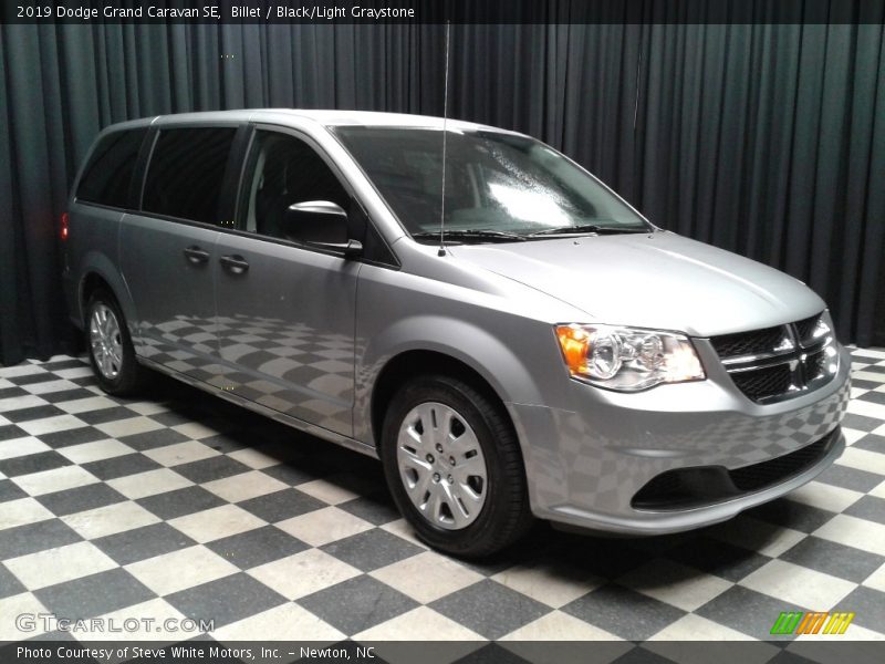 Billet / Black/Light Graystone 2019 Dodge Grand Caravan SE