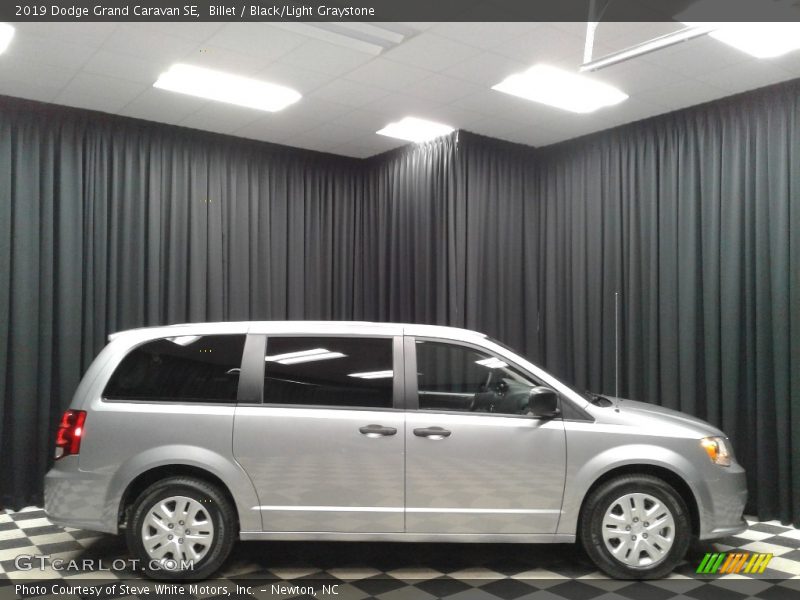 Billet / Black/Light Graystone 2019 Dodge Grand Caravan SE