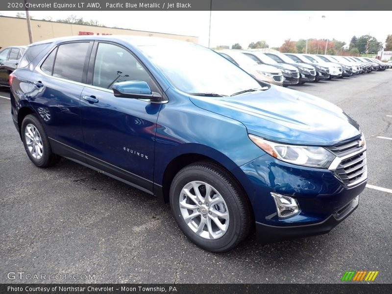 Pacific Blue Metallic / Jet Black 2020 Chevrolet Equinox LT AWD