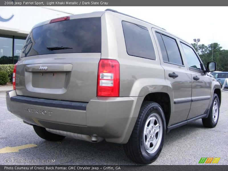 Light Khaki Metallic / Dark Slate Gray 2008 Jeep Patriot Sport