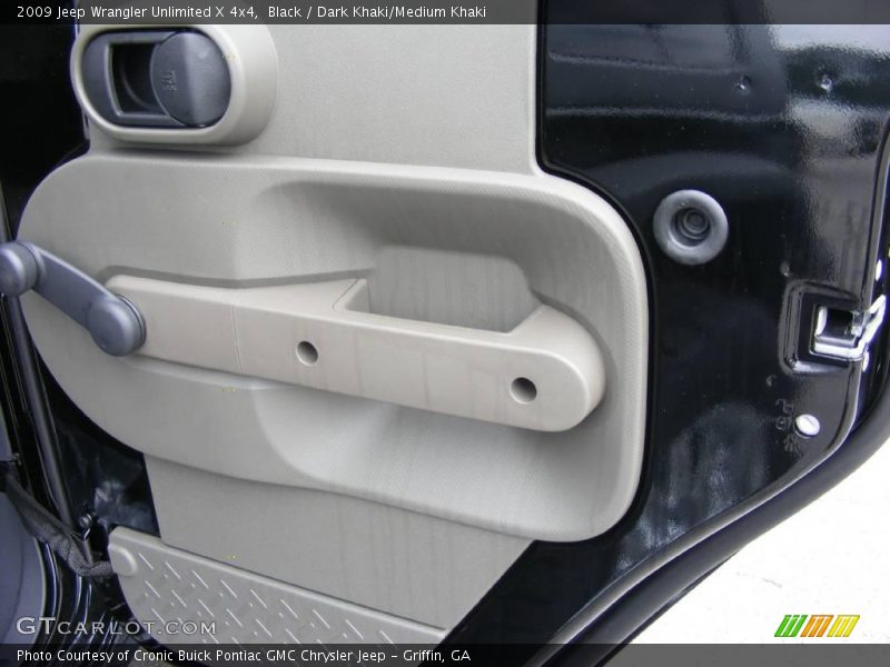 Black / Dark Khaki/Medium Khaki 2009 Jeep Wrangler Unlimited X 4x4