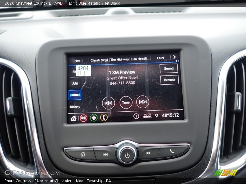 Pacific Blue Metallic / Jet Black 2020 Chevrolet Equinox LT AWD