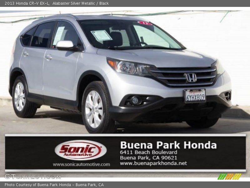 Alabaster Silver Metallic / Black 2013 Honda CR-V EX-L