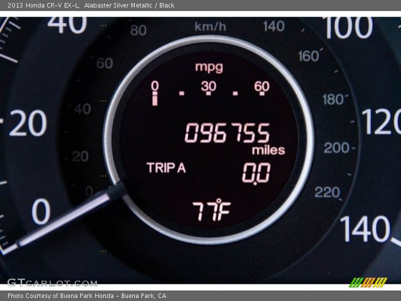 Alabaster Silver Metallic / Black 2013 Honda CR-V EX-L