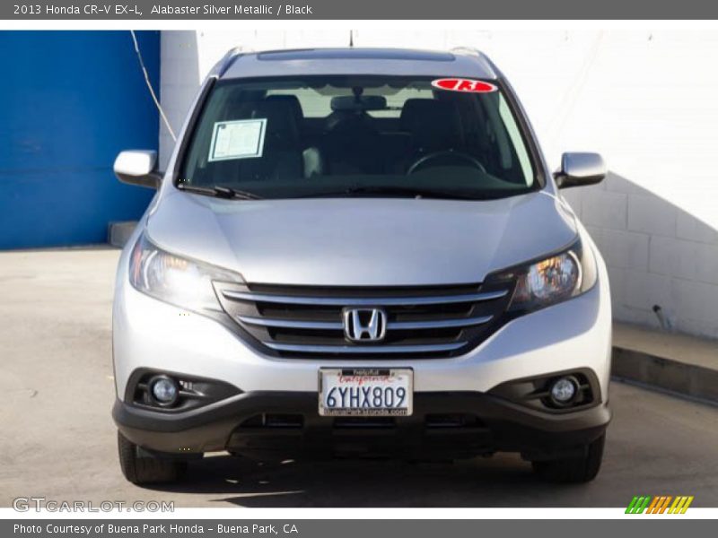 Alabaster Silver Metallic / Black 2013 Honda CR-V EX-L
