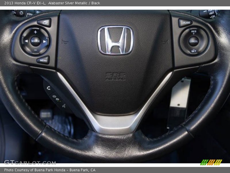 Alabaster Silver Metallic / Black 2013 Honda CR-V EX-L