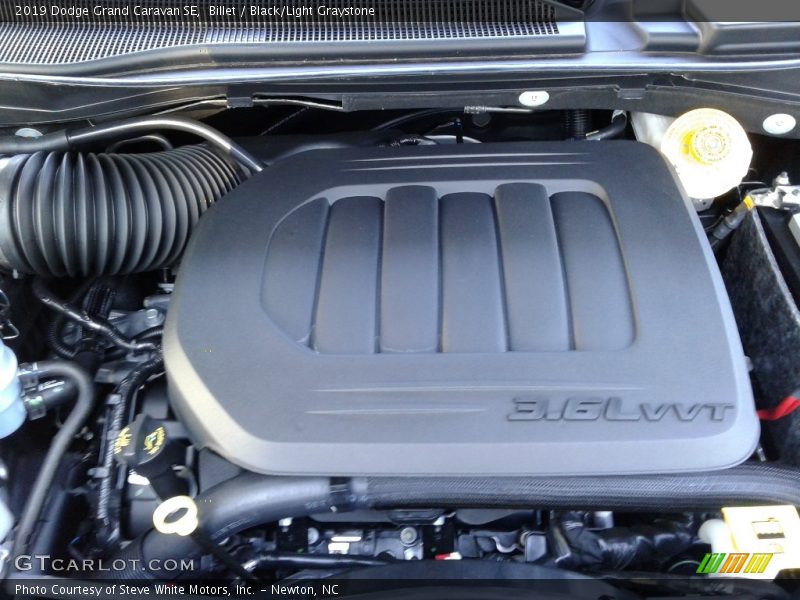 Billet / Black/Light Graystone 2019 Dodge Grand Caravan SE